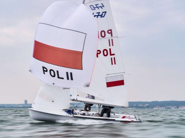 470 Complete Hull-complete with Rudderstock, all ropes & line & measurement certificate