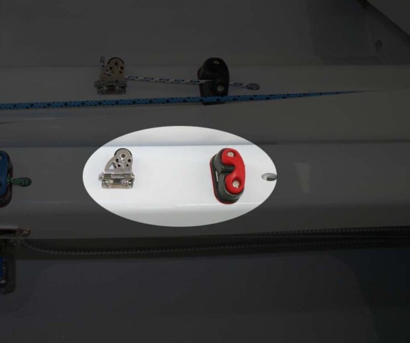 Pole Topper cam cleat on standard side